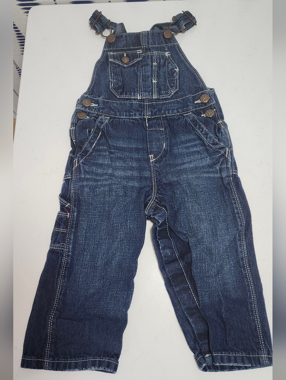 OshKosh B'gosh Dark Blue Denim Kids Overalls